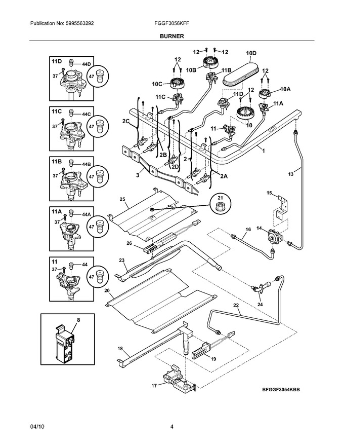 Diagram for FGGF3056KFF