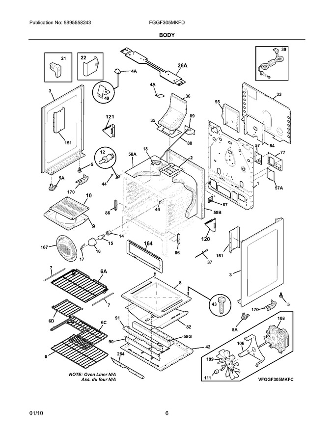 Diagram for FGGF305MKFD
