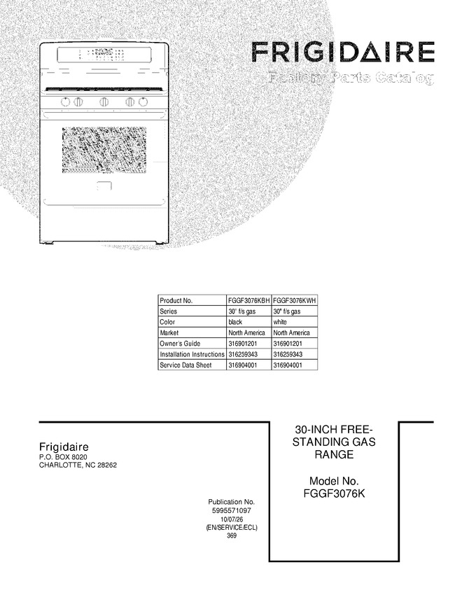 Diagram for FGGF3076KWH