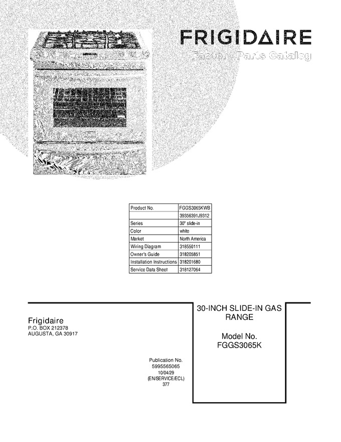 Diagram for FGGS3065KWB