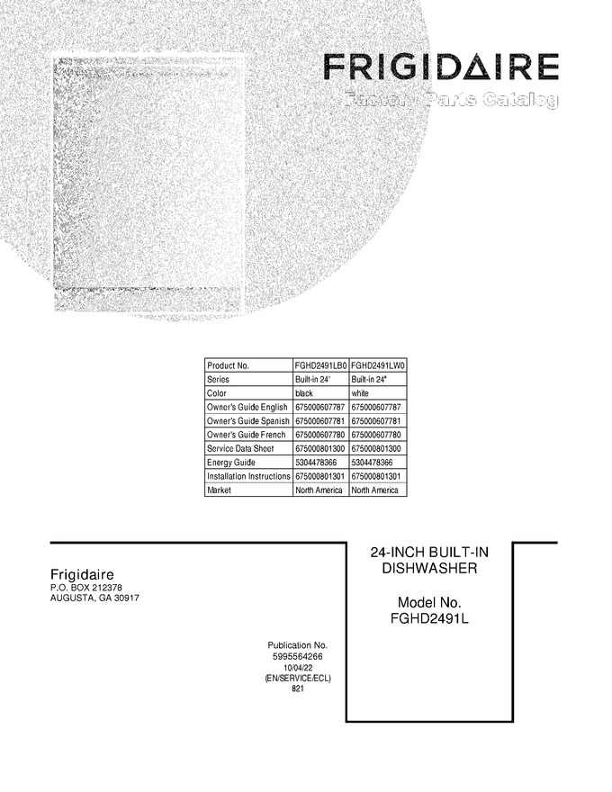 Diagram for FGHD2491LB0