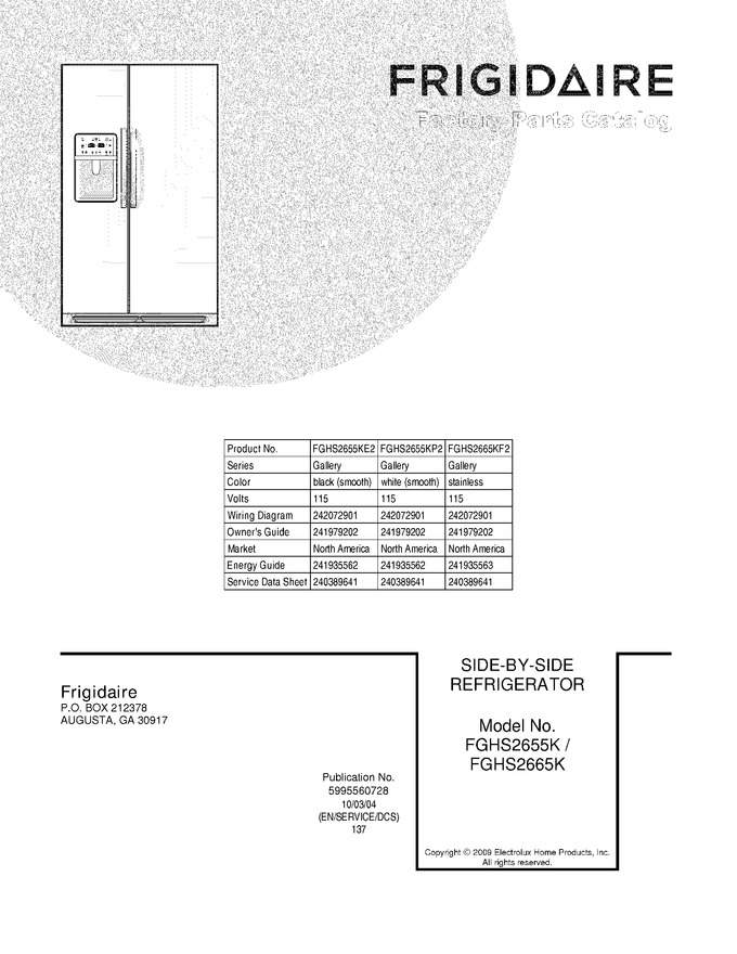 Diagram for FGHS2665KF2