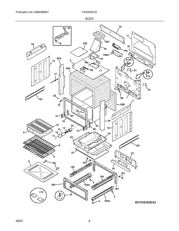Diagram for FGS365ECE