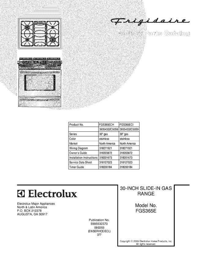 Diagram for FGS365ECI