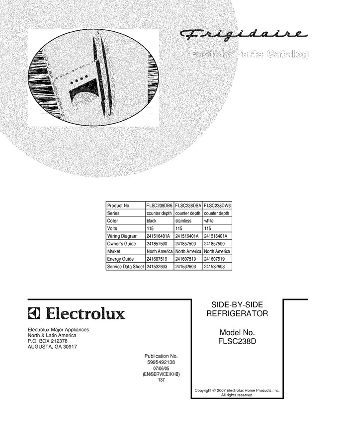 Diagram for FLSC238DW6