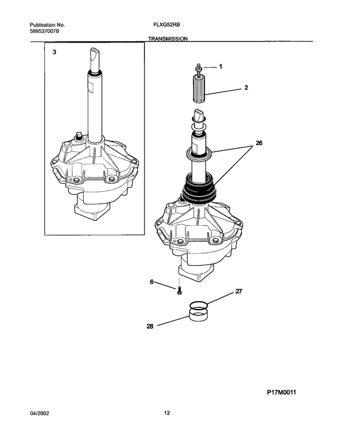 Diagram for FLXG52RBT9