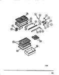 Diagram for 04 - Food Compartment, Shelves, Moulding