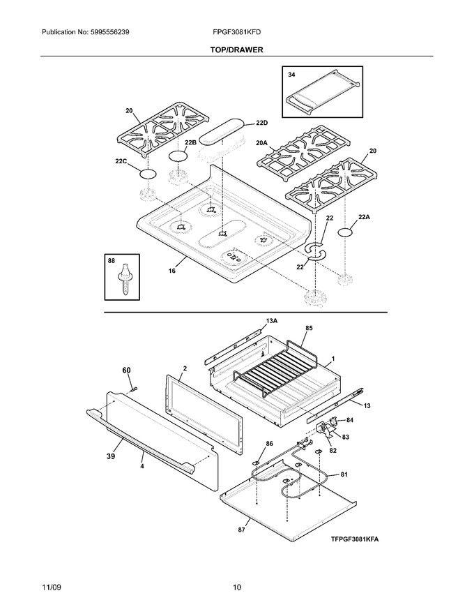 Diagram for FPGF3081KFD