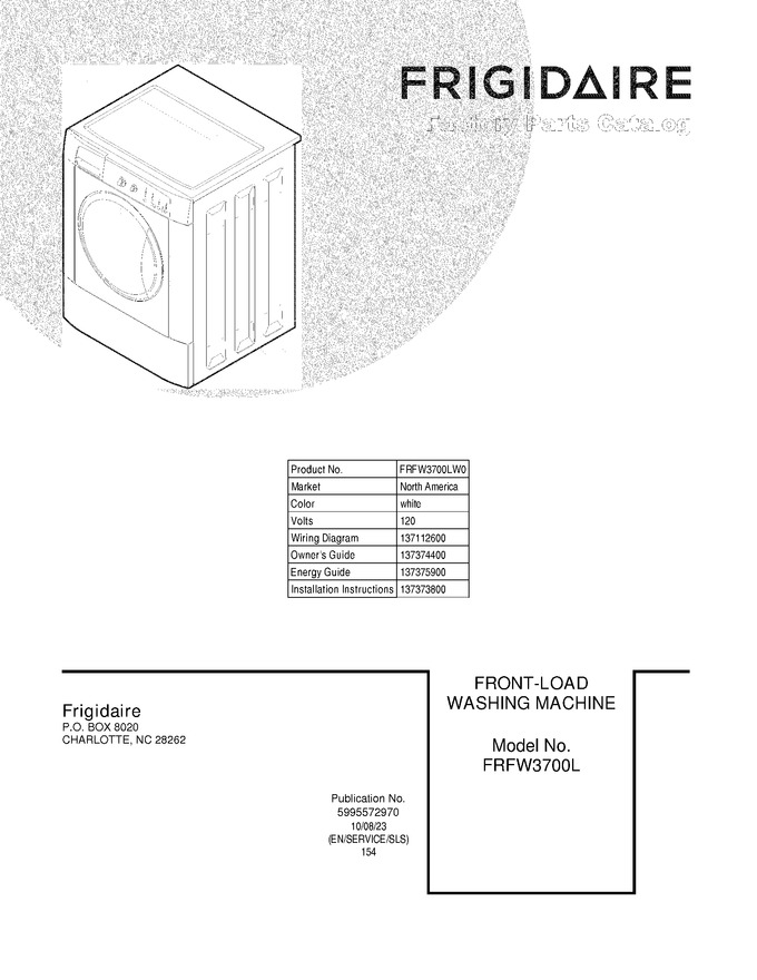 Diagram for FRFW3700LW0
