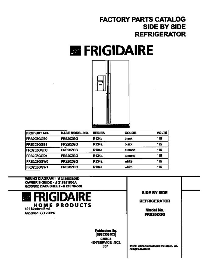 Diagram for FRS20ZGGW0