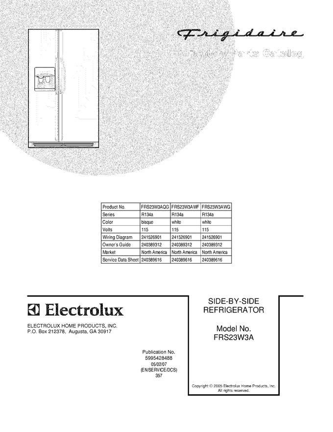 Diagram for FRS23W3AWG