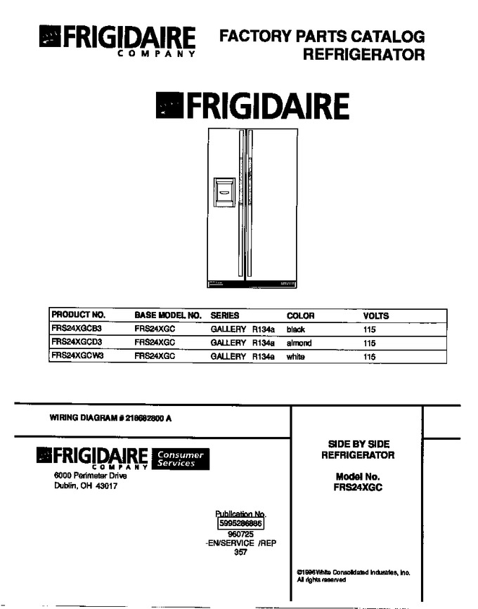 Diagram for FRS24XGCB3