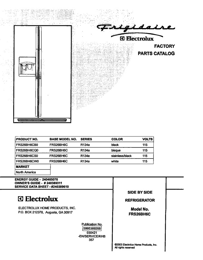 Diagram for FRS26BH6CS0