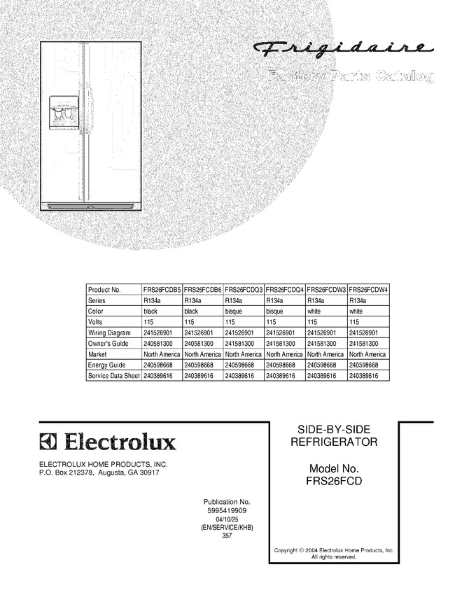 Diagram for FRS26FCDW4