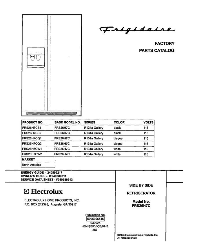 Diagram for FRS26H7CW2