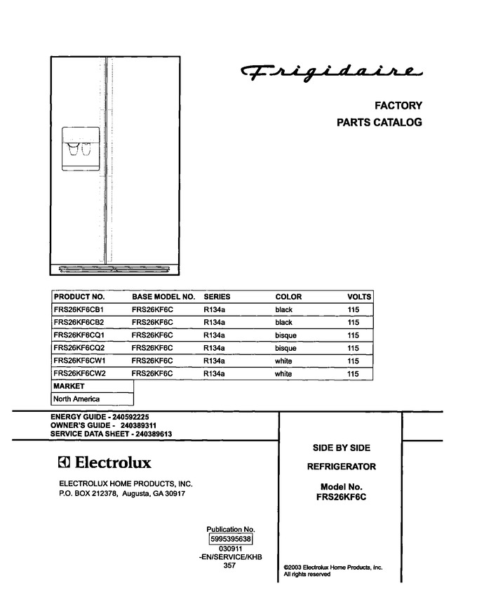 Diagram for FRS26KF6CW2