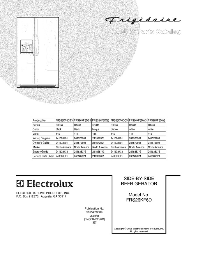 Diagram for FRS26KF6DW5