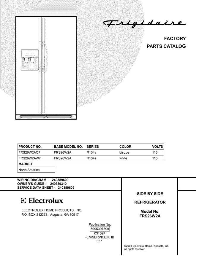 Diagram for FRS26W2AW7