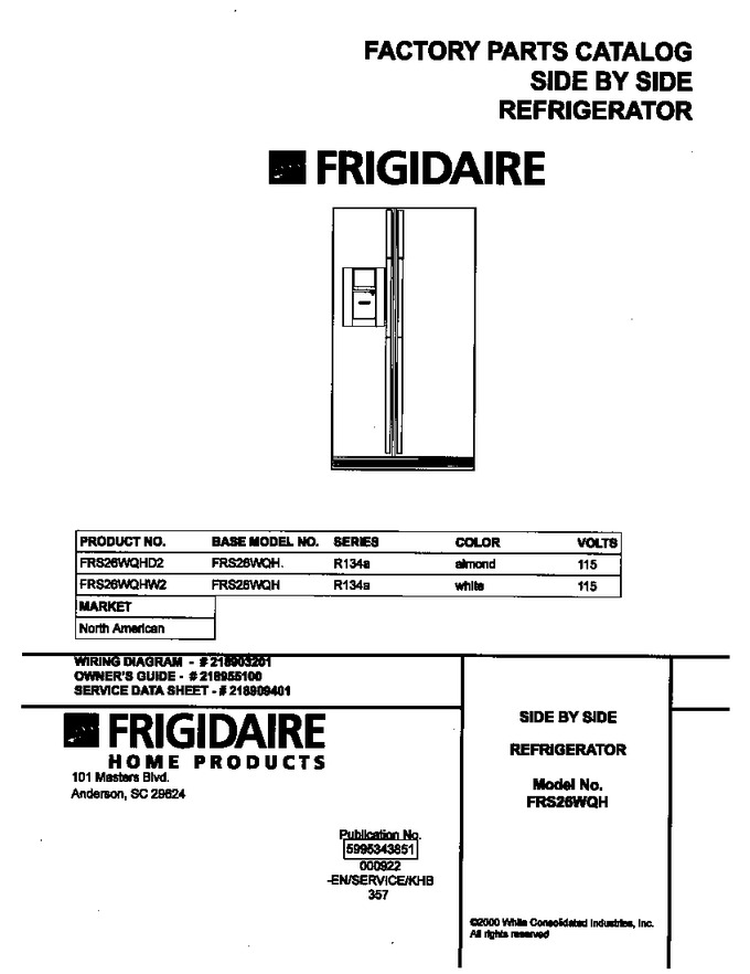 Diagram for FRS26WQHD2