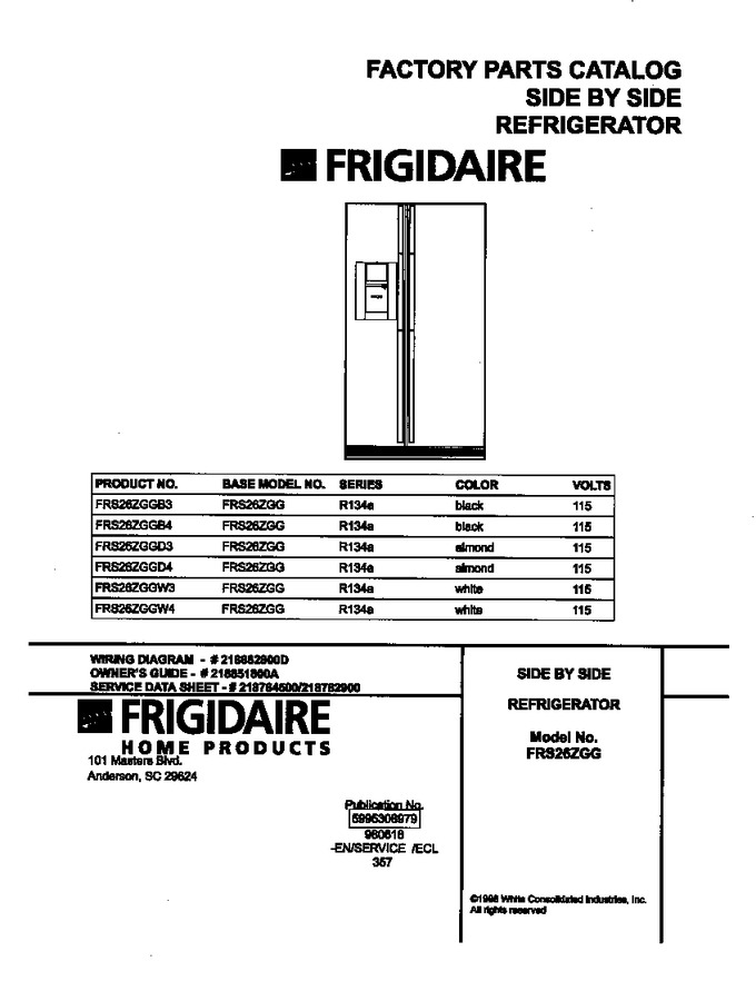 Diagram for FRS26ZGGW4