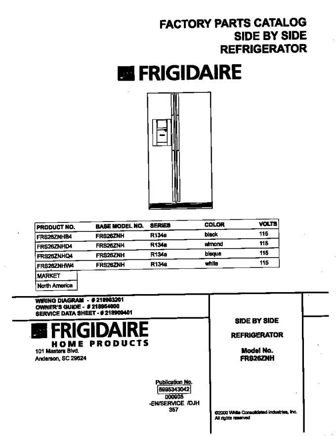 Diagram for FRS26ZNHB4