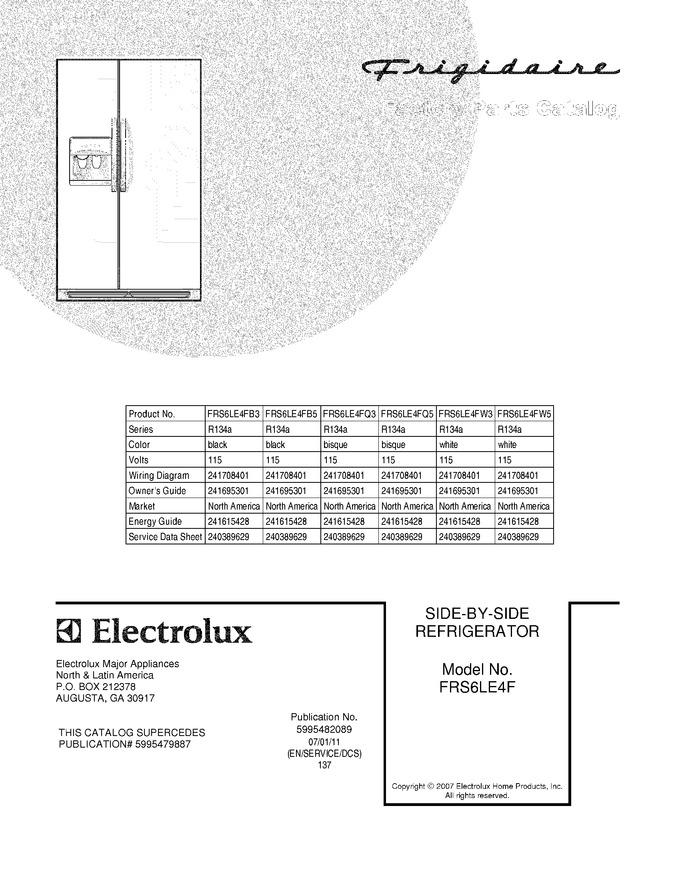 Diagram for FRS6LE4FW3