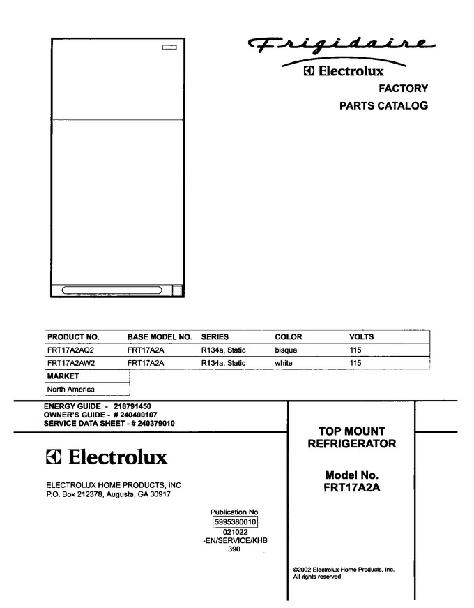 Diagram for FRT17A2AW2