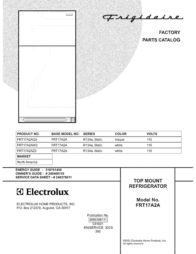 Diagram for FRT17A2AW3