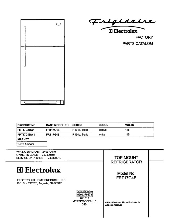 Diagram for FRT17G4BW1
