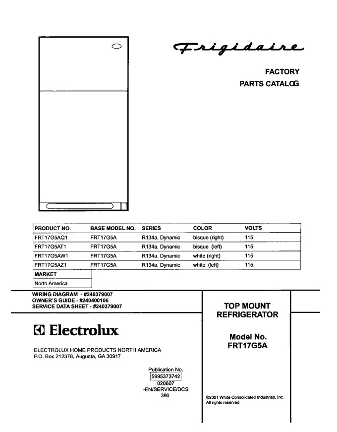 Diagram for FRT17G5AW1