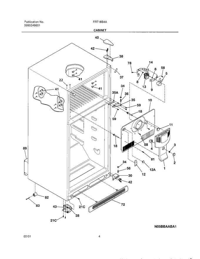 Diagram for FRT18B4AW0