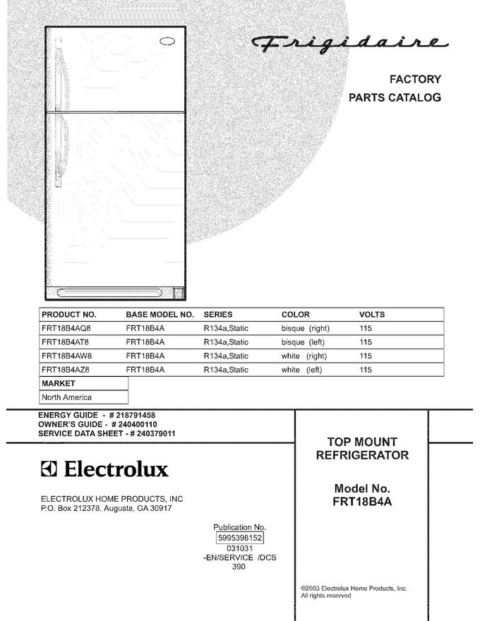 Diagram for FRT18B4AQ8