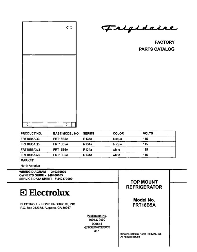 Diagram for FRT18B5AQ3