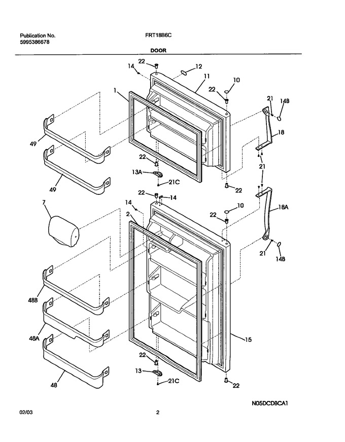 Diagram for FRT18B6CB1