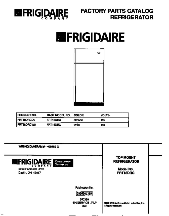 Diagram for FRT18DRCW0