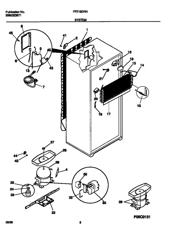 Diagram for FRT18DRHW0