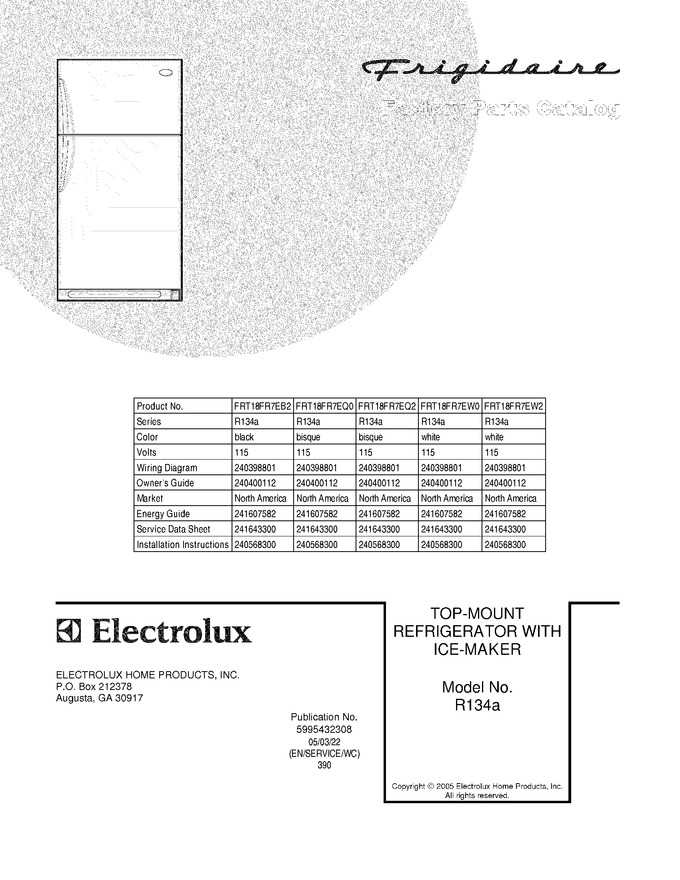 Diagram for FRT18FR7EW0