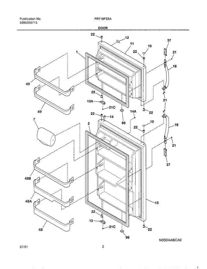 Diagram for FRT18FS5AW2