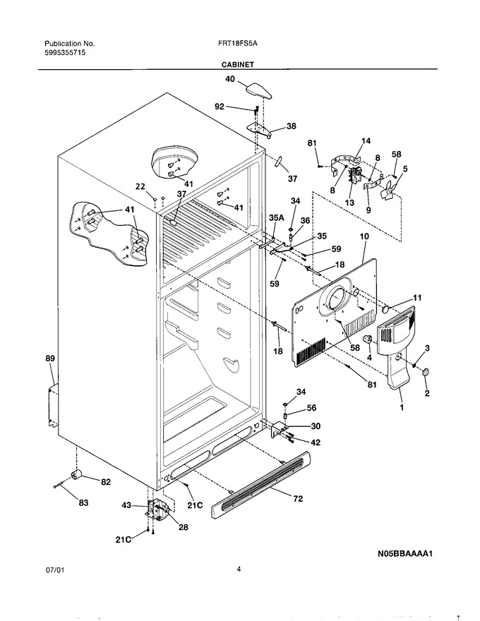 Diagram for FRT18FS5AW0
