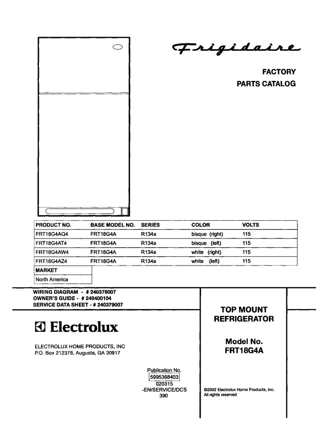 Diagram for FRT18G4AZ4