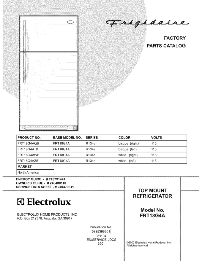 Diagram for FRT18G4AWB