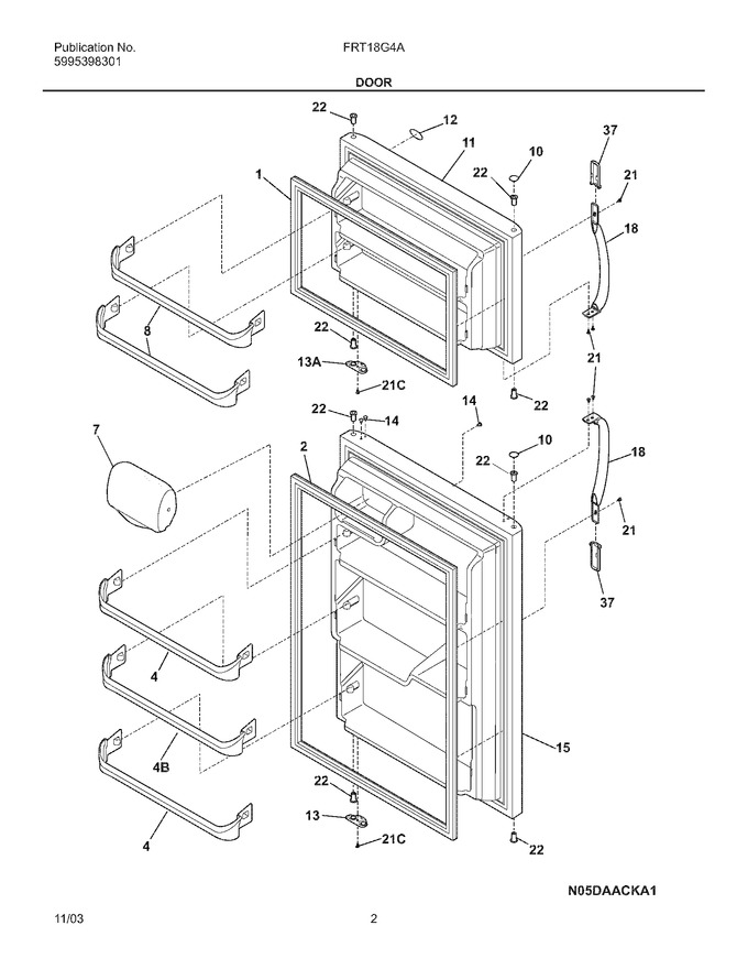 Diagram for FRT18G4AZB
