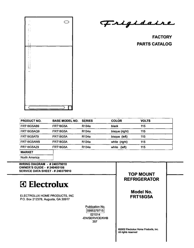 Diagram for FRT18G5AT9