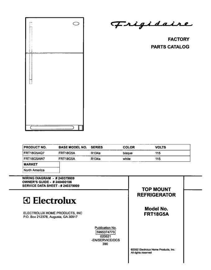 Diagram for FRT18G5AQ7