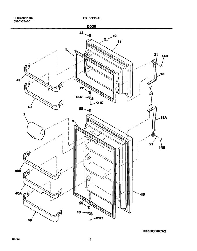 Diagram for FRT18H6CSB0
