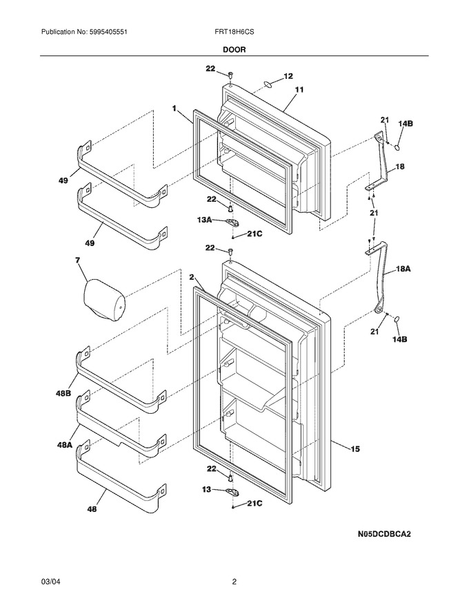 Diagram for FRT18H6CSK4