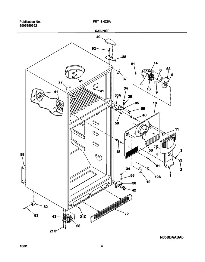 Diagram for FRT18HC5AQ0