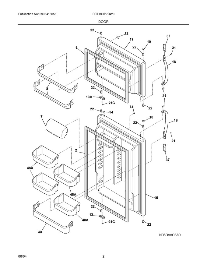 Diagram for FRT18HP7DW0
