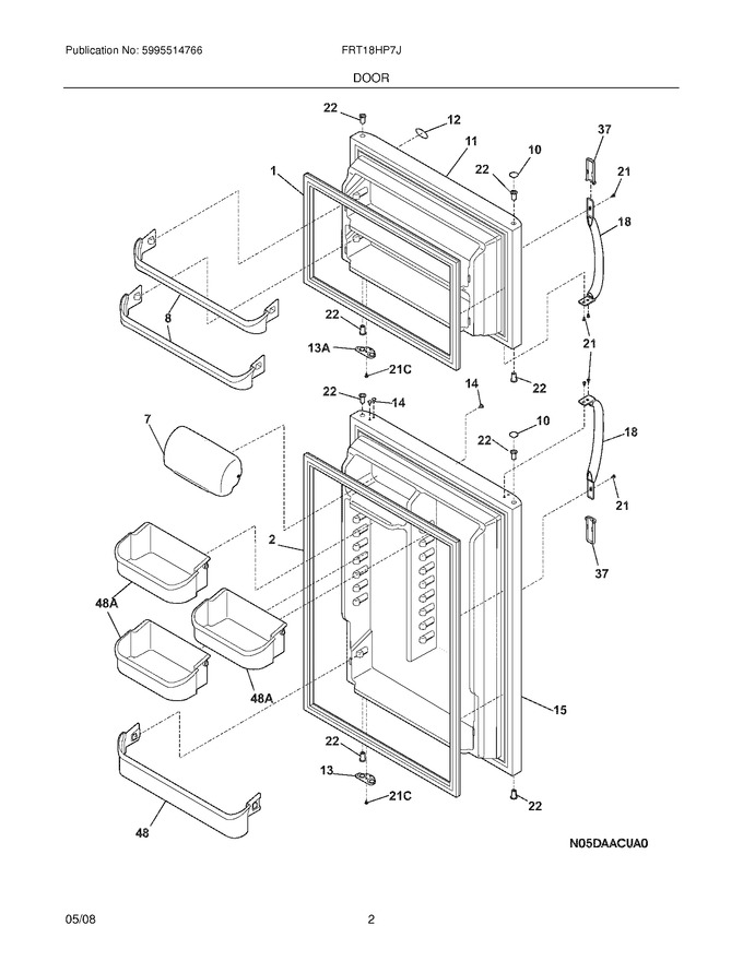 Diagram for FRT18HP7JW1