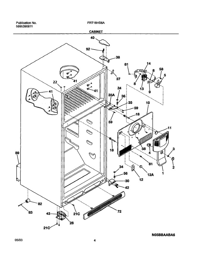 Diagram for FRT18HS6AW8